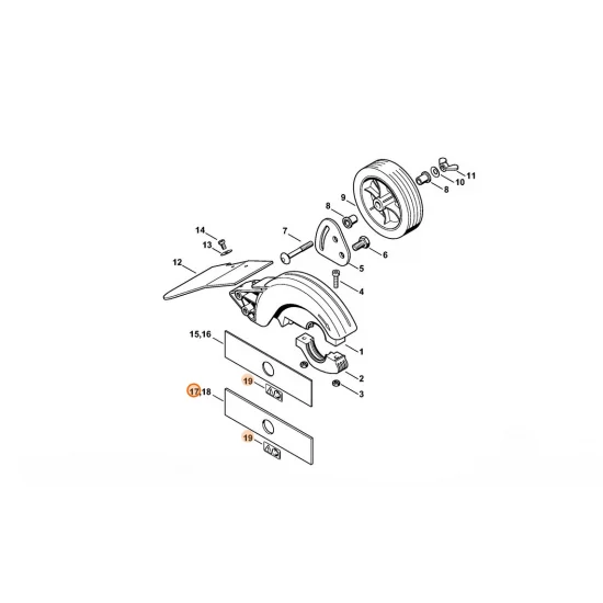 STIHL  Nóż / noże Ø 200x3,8 mm 4133 713 4102